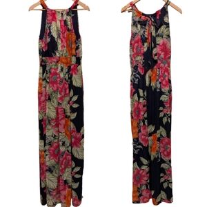 Eliza J Navy Floral Maxi Dress 12